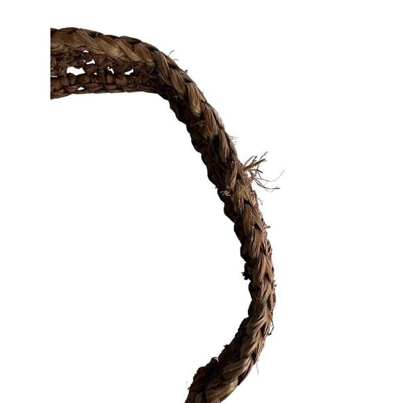 Kaminski Australia Brown Flat Sac Raffia Crossbody Purse - Picture 4 of 8